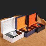 Maxbell Single Watch Storage Box Organizer Luxury for Wristwatches and Smart Watches blue