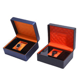Maxbell Single Watch Storage Box Organizer Luxury for Wristwatches and Smart Watches blue