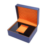 Maxbell Single Watch Storage Box Organizer Luxury for Wristwatches and Smart Watches blue