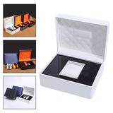 Maxbell Single Watch Storage Box Organizer Luxury for Wristwatches and Smart Watches white