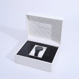 Maxbell Single Watch Storage Box Organizer Luxury for Wristwatches and Smart Watches white