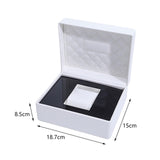 Maxbell Single Watch Storage Box Organizer Luxury for Wristwatches and Smart Watches white