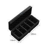 Maxbell Watch Case Aluminum Alloy Gift Watch Box for Travel Watch Collectors Friends 5 Slot