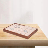Maxbell Jewelry Organizer Tray Jewelry Tray Container for Bracelet Pendants Necklace Beige