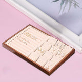 Maxbell Jewelry Organizer Tray Jewelry Tray Container for Bracelet Pendants Necklace Beige