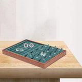 Maxbell Jewelry Organizer Tray Jewelry Tray Container for Bracelet Pendants Necklace Green
