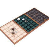 Maxbell Jewelry Display Tray Stackable Storage Tray for Brooch Pin Necklace Earrings Beige