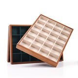 Maxbell Jewelry Display Tray Stackable Storage Tray for Brooch Pin Necklace Earrings Beige