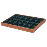 Maxbell Jewelry Display Tray Stackable Storage Tray for Brooch Pin Necklace Earrings Green