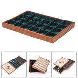 Maxbell Jewelry Display Tray Stackable Storage Tray for Brooch Pin Necklace Earrings Green