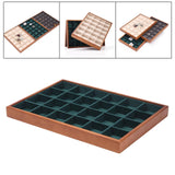 Maxbell Jewelry Display Tray Stackable Storage Tray for Brooch Pin Necklace Earrings Green