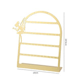 Maxbell Earring Display Stand Jewelry Storage Rack Ear Stud Holder for Tabletop Home Golden