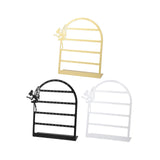 Maxbell Earring Display Stand Jewelry Storage Rack Ear Stud Holder for Tabletop Home Golden