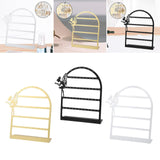 Maxbell Earring Display Stand Jewelry Storage Rack Ear Stud Holder for Tabletop Home Golden