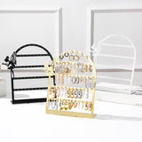 Maxbell Earring Display Stand Jewelry Storage Rack Ear Stud Holder for Tabletop Home Golden