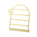 Maxbell Earring Display Stand Jewelry Storage Rack Ear Stud Holder for Tabletop Home Golden