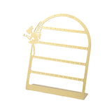 Maxbell Earring Display Stand Jewelry Storage Rack Ear Stud Holder for Tabletop Home Golden