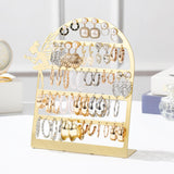 Maxbell Earring Display Stand Jewelry Storage Rack Ear Stud Holder for Tabletop Home Golden