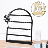 Maxbell Earring Display Stand Jewelry Storage Rack Ear Stud Holder for Tabletop Home Black