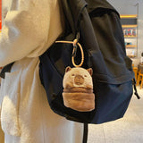 Maxbell 3xCapybara Pouch Purse Toy Bag Decor Keyring for Adults Kids Housewarming Gifts