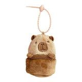 Maxbell 5xCapybara Pouch Purse Toy Bag Decor Keyring for Adults Kids Housewarming Gifts