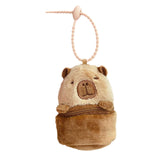Maxbell 6xCapybara Pouch Purse Toy Bag Decor Keyring for Adults Kids Housewarming Gifts