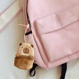 Maxbell 2xCapybara Pouch Purse Toy Bag Decor Keyring for Adults Kids Housewarming Gifts