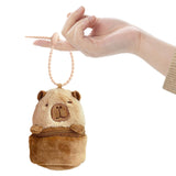 Maxbell 6xCapybara Pouch Purse Toy Bag Decor Keyring for Adults Kids Housewarming Gifts