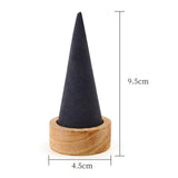 Cone Shaped Rings Holder Jewelry Holder for Retail Stores Countertop Selling dark gray