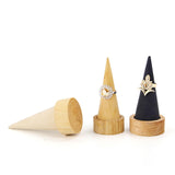 Cone Shaped Rings Holder Jewelry Holder for Retail Stores Countertop Selling dark gray