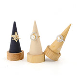 Cone Shaped Rings Holder Jewelry Holder for Retail Stores Countertop Selling dark gray