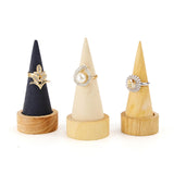 Cone Shaped Rings Holder Jewelry Holder for Retail Stores Countertop Selling dark gray