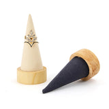 Cone Shaped Rings Holder Jewelry Holder for Retail Stores Countertop Selling dark gray