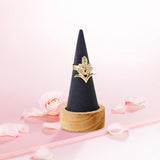 Cone Shaped Rings Holder Jewelry Holder for Retail Stores Countertop Selling dark gray