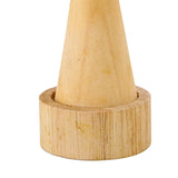 Cone Shaped Rings Holder Jewelry Holder for Retail Stores Countertop Selling wood color