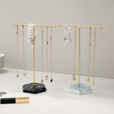 Maxbell T Bar Jewelry Stand Display Jewelry Organizer Holder for Shopping Mall Props Black Black Base