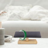 Maxbell Wooden Bracelet Holder Wristwatch Rack for Shopping Mall Jewelry Store Store Dark Gray