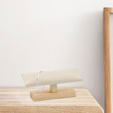 Maxbell Wooden Bracelet Holder Wristwatch Rack for Shopping Mall Jewelry Store Store Beige Yellow