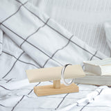 Maxbell Wooden Bracelet Holder Wristwatch Rack for Shopping Mall Jewelry Store Store Beige Yellow