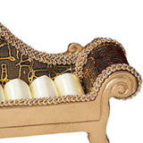 Maxbell Jewelry Box Women Decorative Ring Storage Box for Shopping Mall Jeweler Shop champagne gold