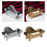 Maxbell Jewelry Box Women Decorative Ring Storage Box for Shopping Mall Jeweler Shop champagne gold