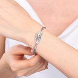 Women Bracelets Wrist Decoration Cute Trendy for Party Birthday Gifts Summer silver