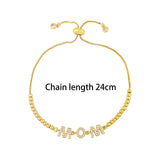 Maxbell Chain Bracelet Casual Mother's Day Gift for Engagement Thanksgiving New Year Mom