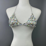 Maxbell 2xWomen's Body Chain Sleeveless Stylish Lingerie for Festival Streetwear Beach Silver