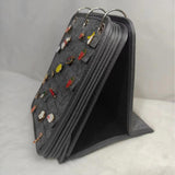 Maxbell Pin Display Holder Decorative Jewelry Organizer Pins Storage Calendar Stand Dark Gray