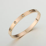 5Pcs Bangle Bracelet Wrist Cuff Bracelet for Thanksgiving Engagement Wedding Rose Gold