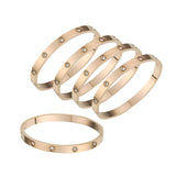 5Pcs Bangle Bracelet Wrist Cuff Bracelet for Thanksgiving Engagement Wedding Rose Gold