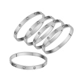 5Pcs Bangle Bracelet Wrist Cuff Bracelet for Thanksgiving Engagement Wedding White