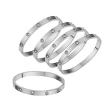 5Pcs Bangle Bracelet Wrist Cuff Bracelet for Thanksgiving Engagement Wedding White