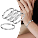 5Pcs Bangle Bracelet Wrist Cuff Bracelet for Thanksgiving Engagement Wedding White